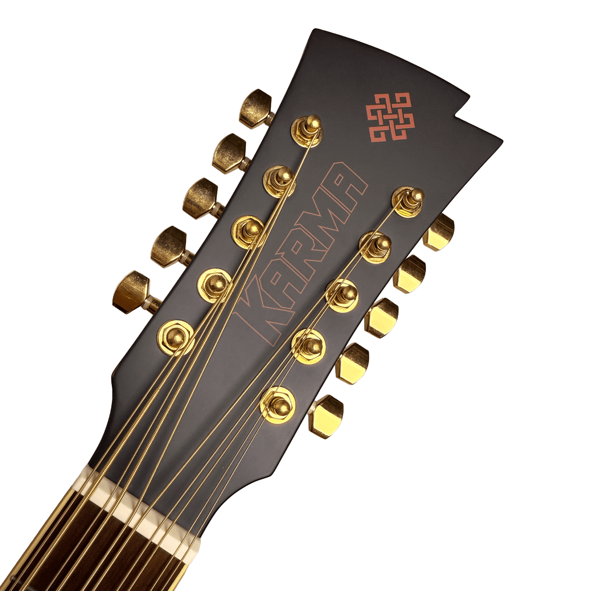 Karma Aztek BQ-BUR bajo quinto, Wine Red with hardshell case