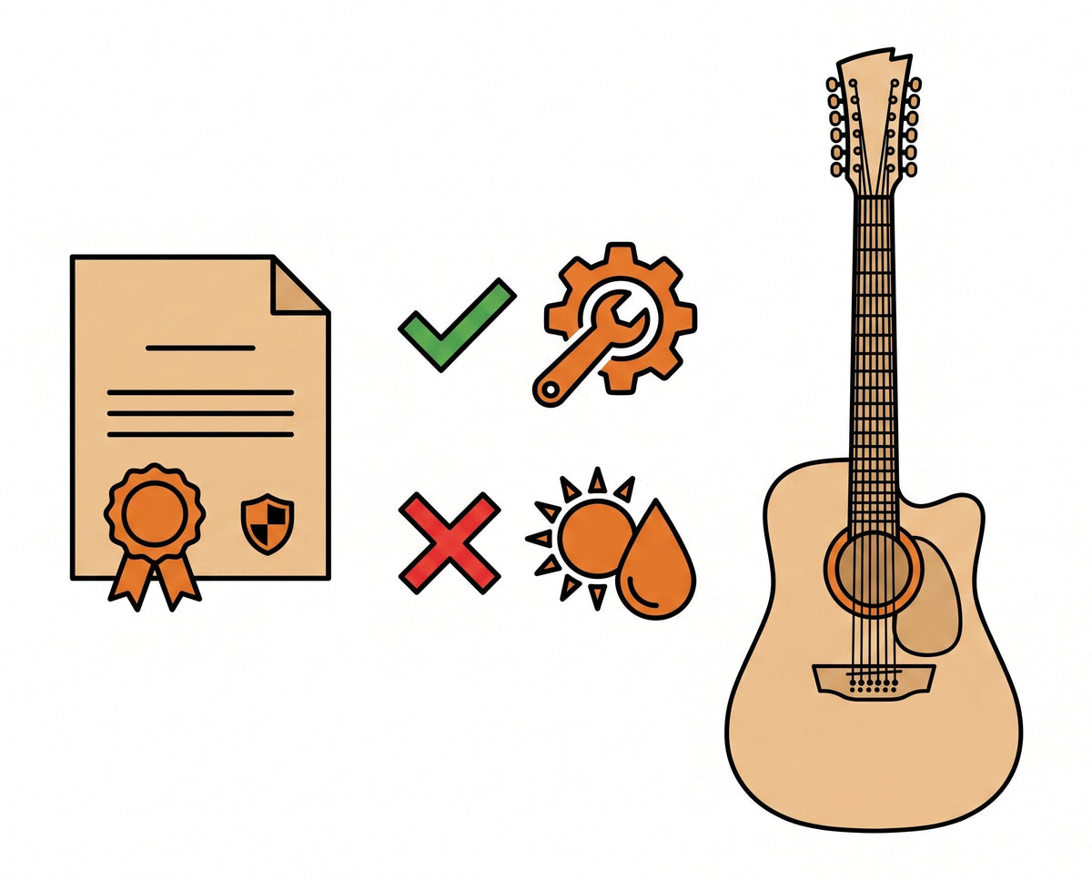 Cuidado de la guitarra: garantía y humedad