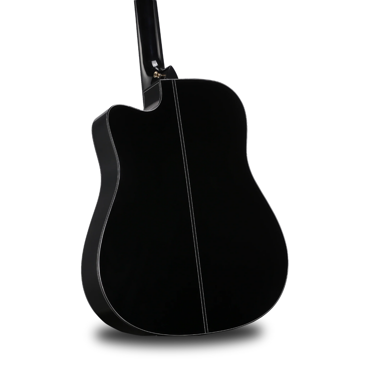 Guitarra Karma Lotus 6-BLK negra, tapa sólida (armonía)