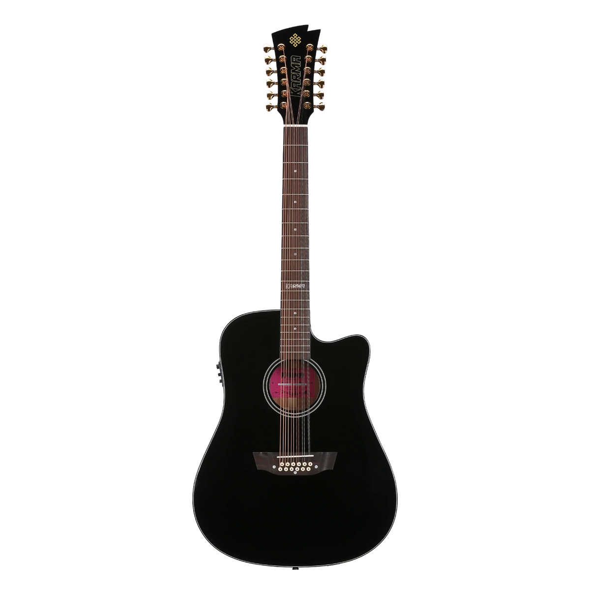 Karma Lotus 12-BLK docerola, black, solid top, Regional Mexican