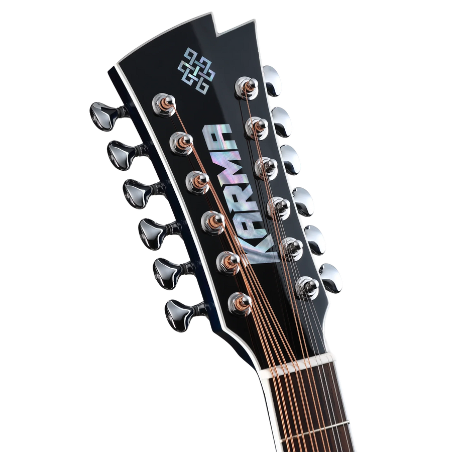 Karma Enso 12-RB docerola, headstock detail
