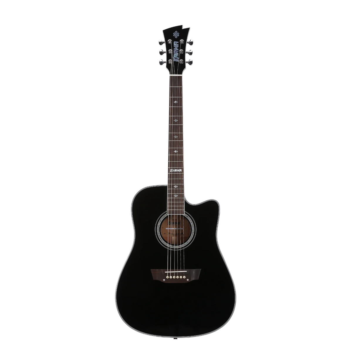Karma Enso 6-BLK 6-string guitar, black, Pro Series
