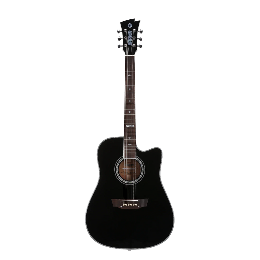 Karma Enso 6-BLK 6-string guitar, black, Pro Series