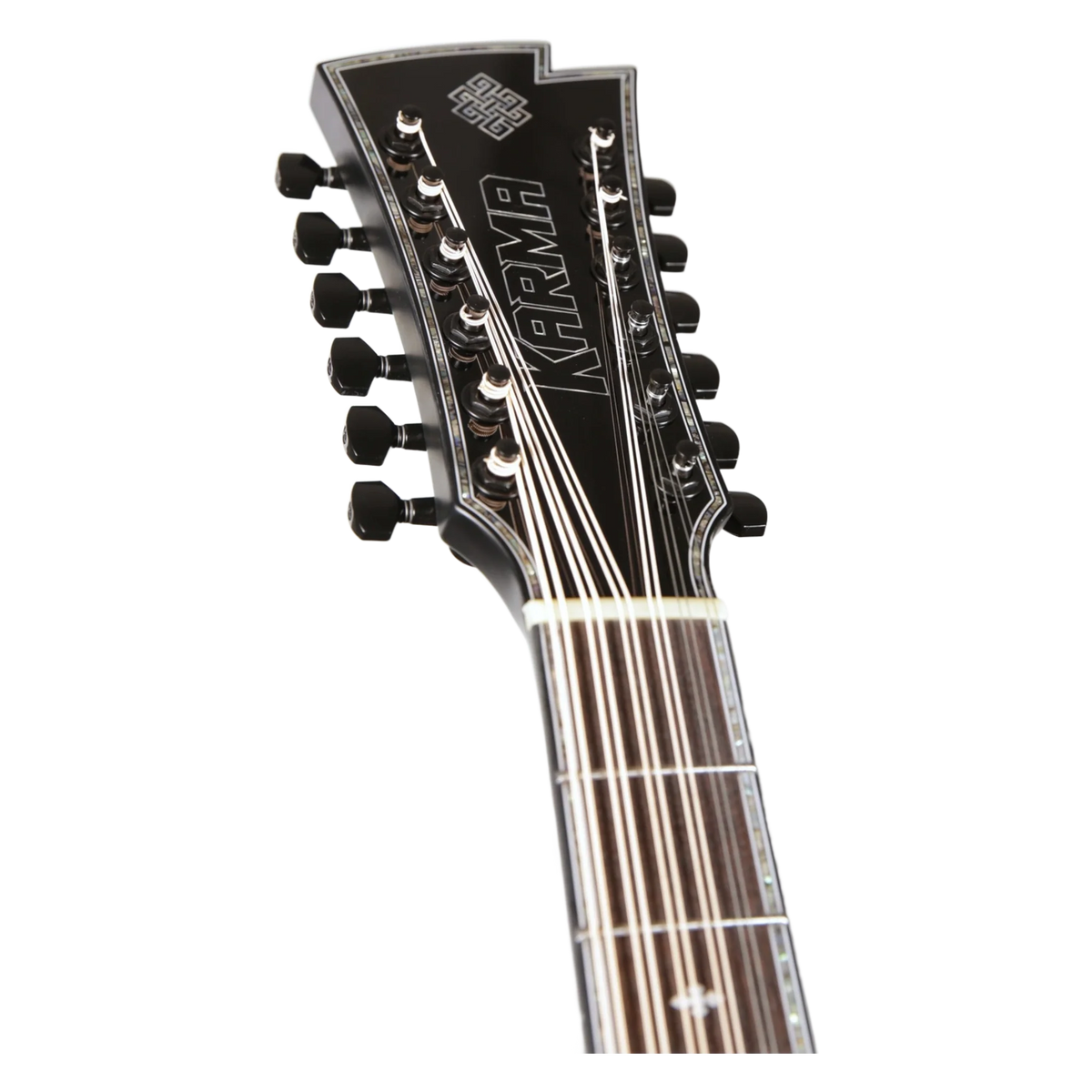 Karma Infinity 12-BLK, headstock front