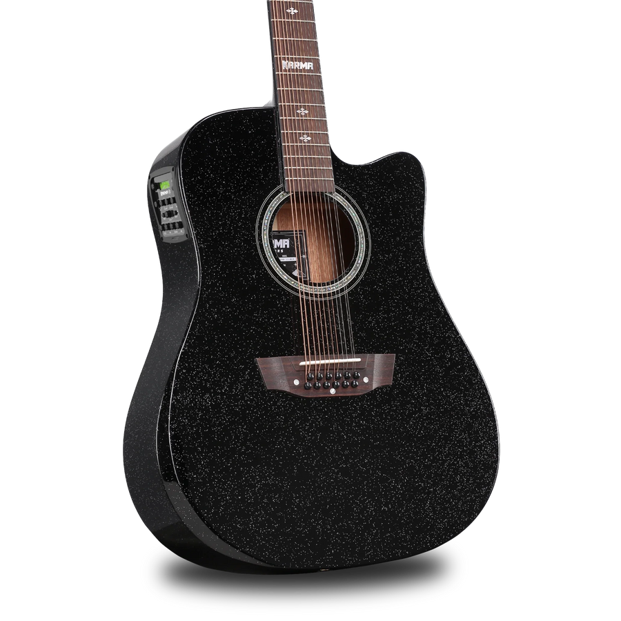 Karma Legend 12-BLK docerola, Black Sparkle