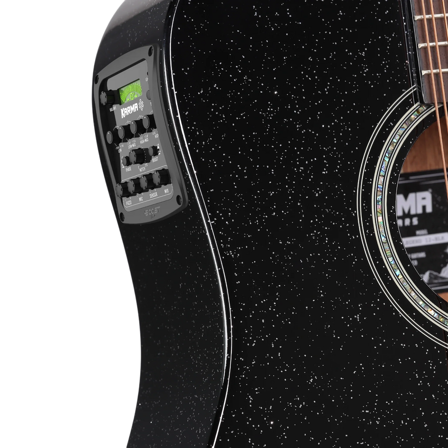 Karma Legend 12-BLK docerola, Black Sparkle