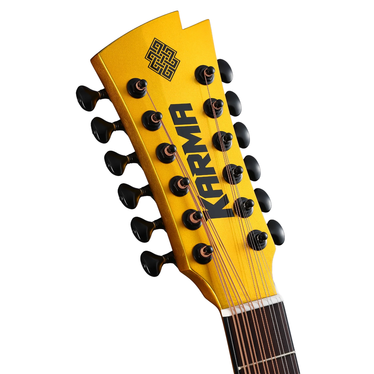 Karma Legend 12-GLD docerola, headstock detail