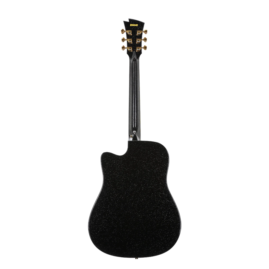 Guitarra Karma Legend 6-BLK (armonía), Negro Sparkle