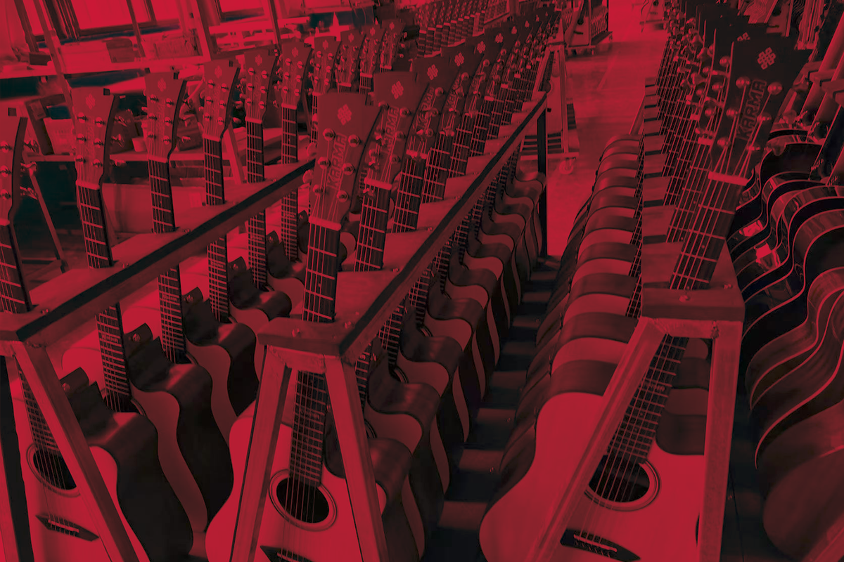 Guitarras Karma en fábrica