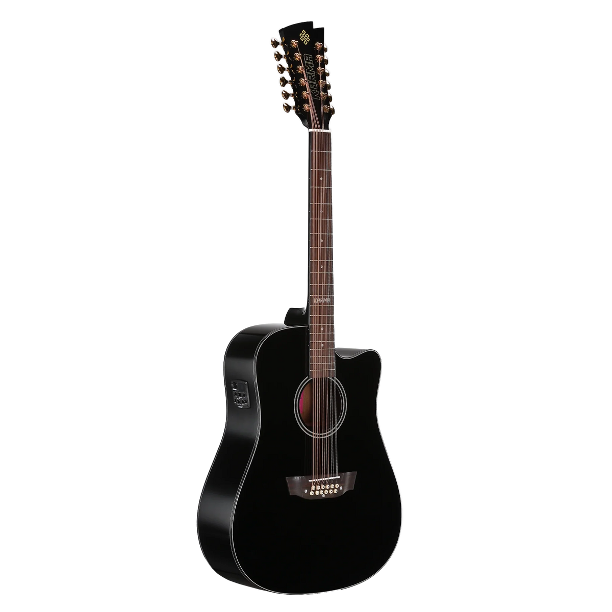 Karma Lotus 12-BLK docerola, black, solid top, Regional Mexican