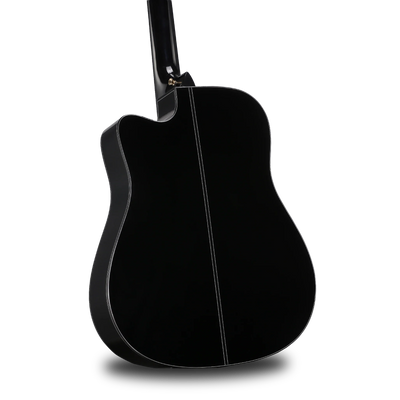 Guitarra Karma Lotus 6-BLK negra, tapa sólida (armonía)