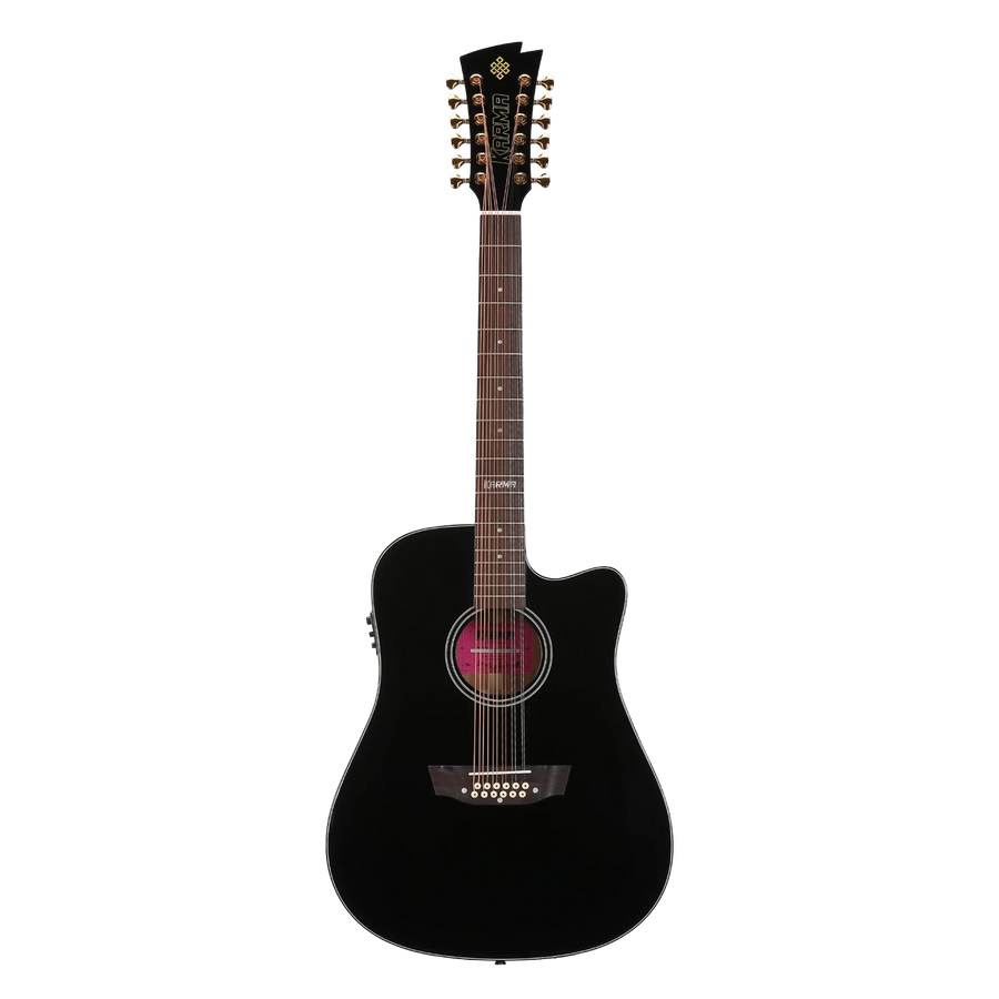 Docerola Karma Lotus 12-BLK negra, tapa sólida, Regional Mexicano