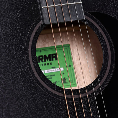 Karma Alpha 6-BLK 6-string guitar, satin black