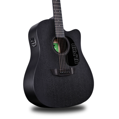 Karma Alpha 6-BLK 6-string guitar, satin black