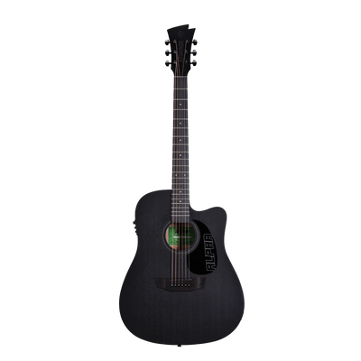 Karma Alpha 6-BLK guitar, front view