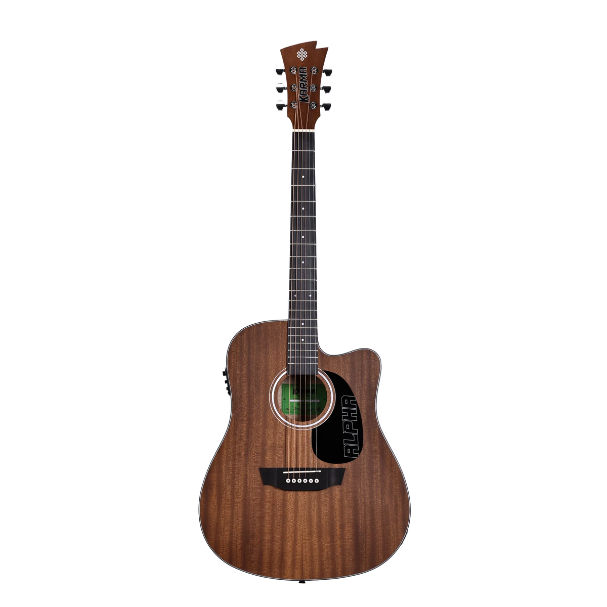 Karma Alpha 6-NAT guitar, front view