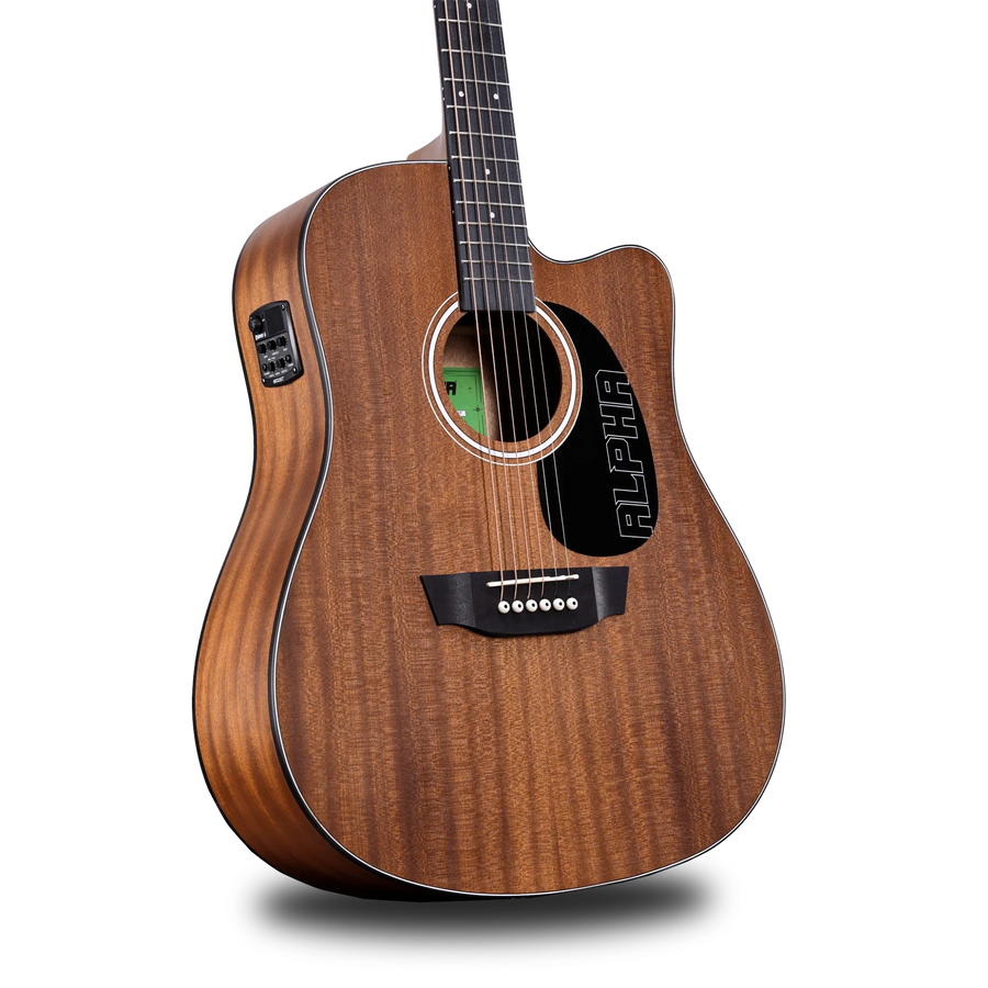 Karma Alpha 6-NAT 6-string guitar, satin natural mahogany