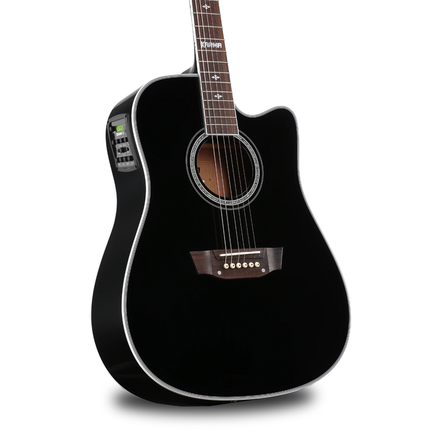 Karma Enso 6-BLK 6-string guitar, black, Pro Series