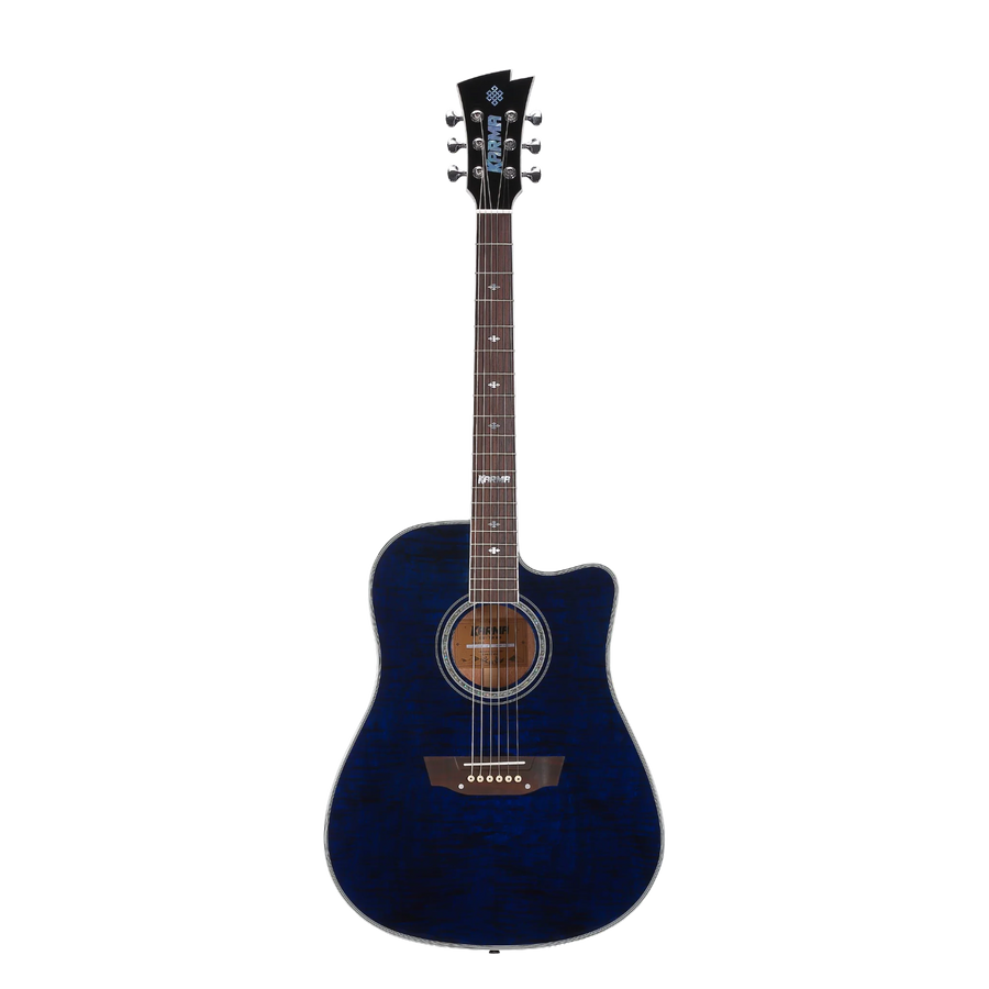 Karma Enso 6-RB 6-string guitar, royal blue, Pro Series
