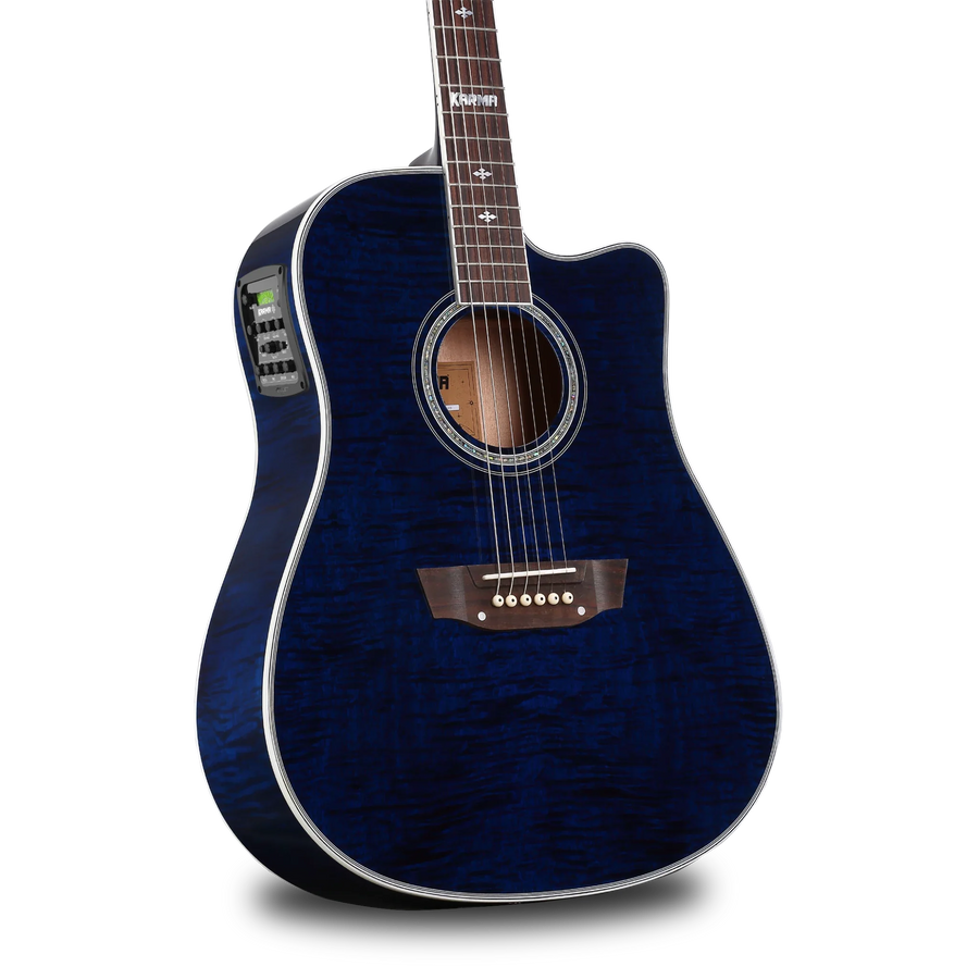 Karma Enso 6-RB 6-string guitar, royal blue, Pro Series
