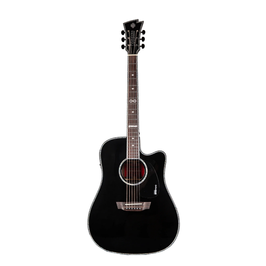 Karma Infinity 6-BLK 6-string guitar, gloss black