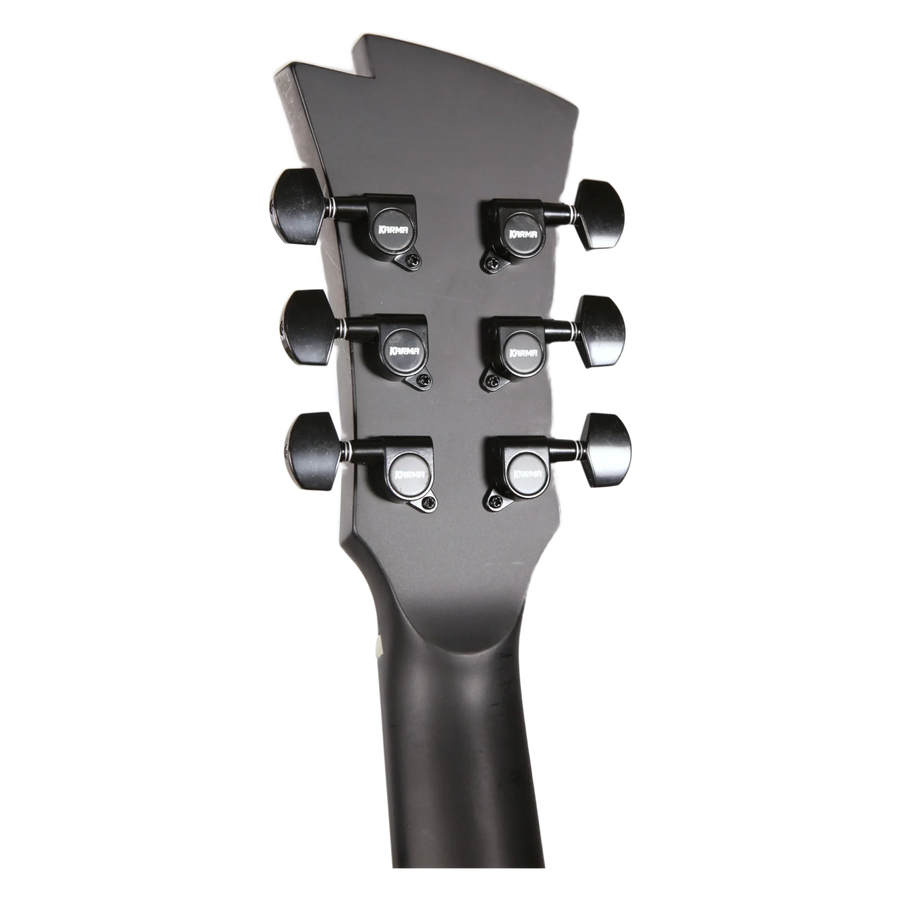 Karma Infinity 6-BLK, headstock back with tuners