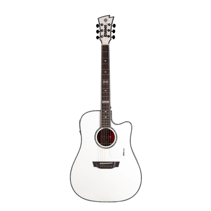 Guitarra Karma Infinity 6-WHI (armonía), blanco brillante