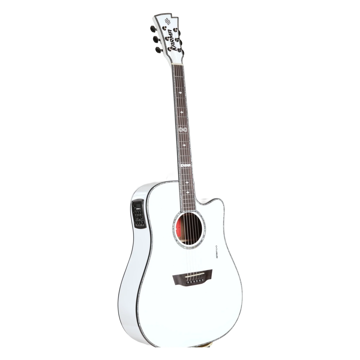 Karma Infinity 6-WHI vista tres cuartos