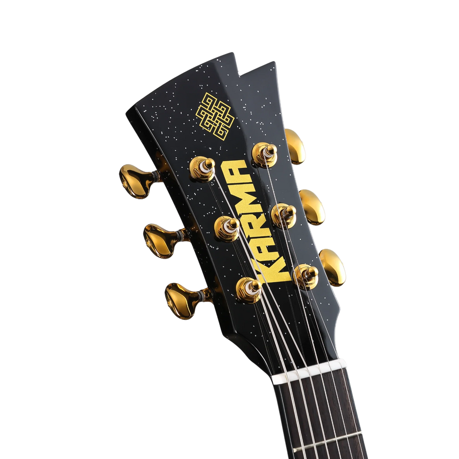 Guitarra Karma Legend 6-BLK (armonía), Negro Sparkle