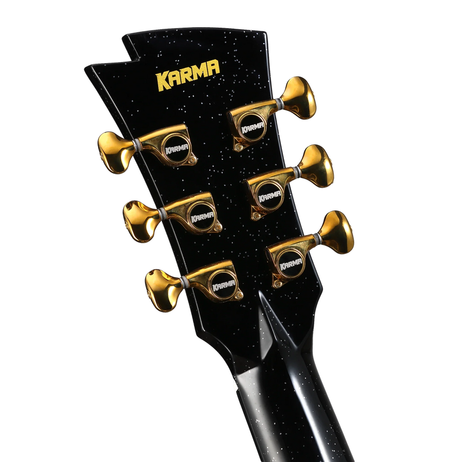 Guitarra Karma Legend 6-BLK (armonía), Negro Sparkle