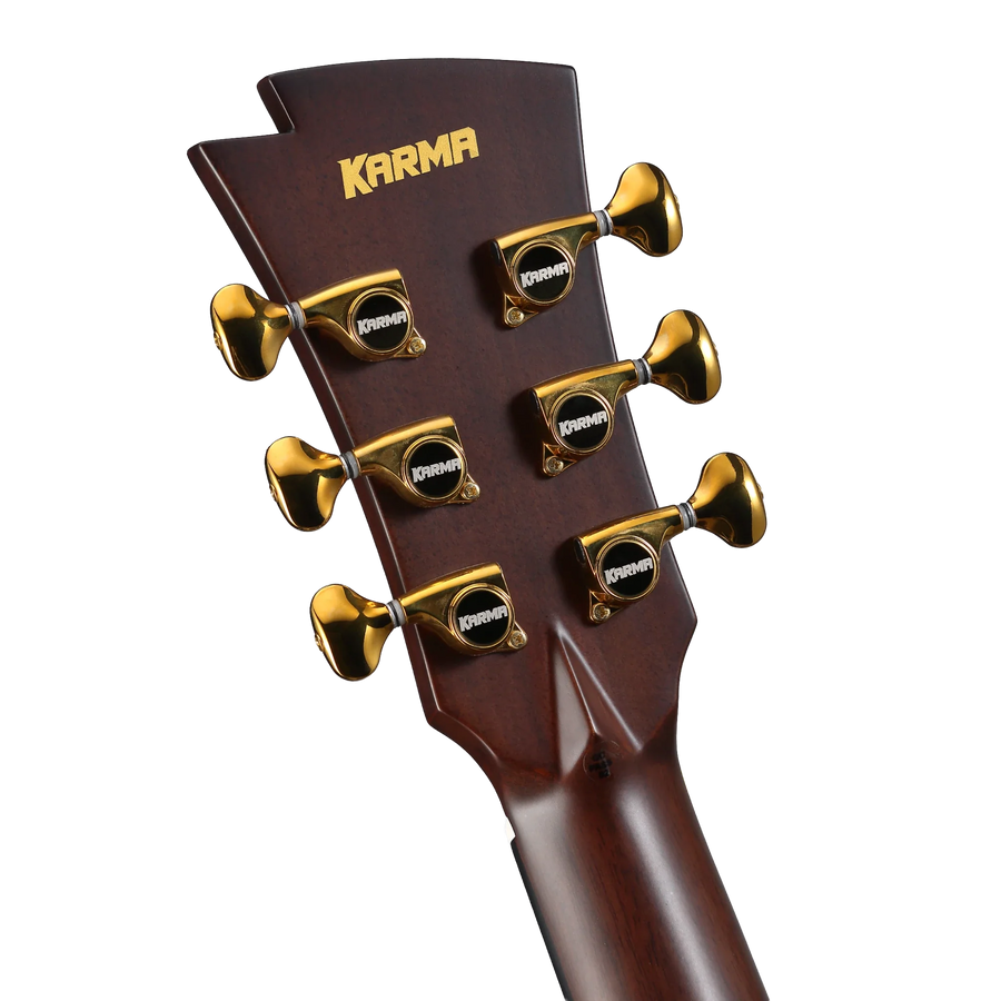 Karma Lotus 6-AGD 6-string guitar, satin aged finish