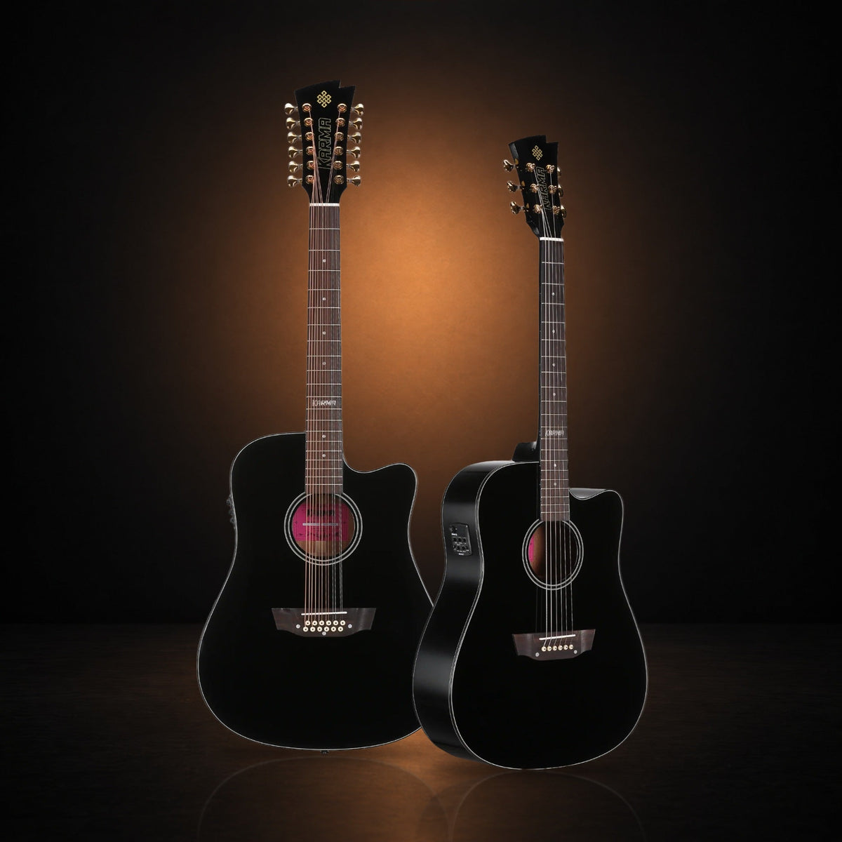 Karma LOTUS BLK Set: docerola and guitar