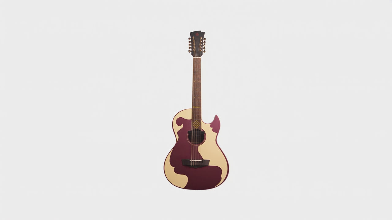 Karma Aztek BQ-BUR bajo quinto video | Karma Guitars